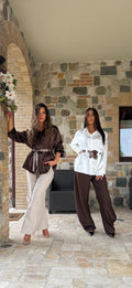 Camicia in raso Mara